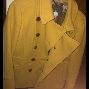 J Crew Yellow coat